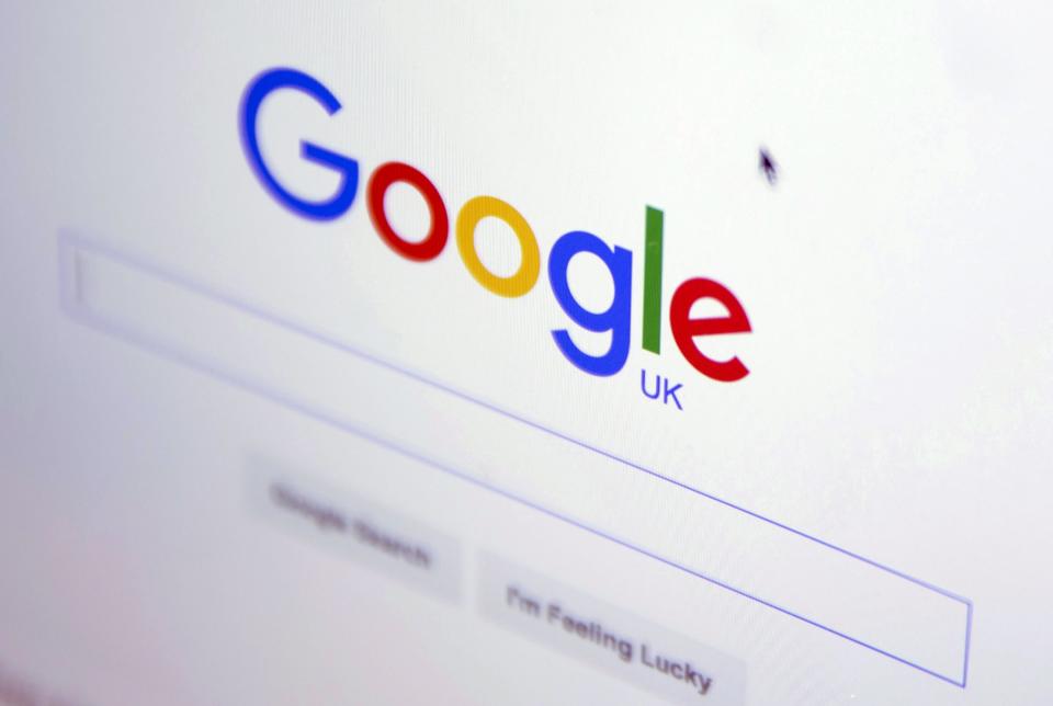 The Google internet homepage is displayed on a product at a store in London, Britain January 23, 2016. Google has agreed to pay 130 million pounds ($185 million) in back taxes to Britain, prompting criticism from opposition lawmakers and campaigners who said the "derisory" figure smacked of a "sweetheart deal". REUTERS/Neil Hall