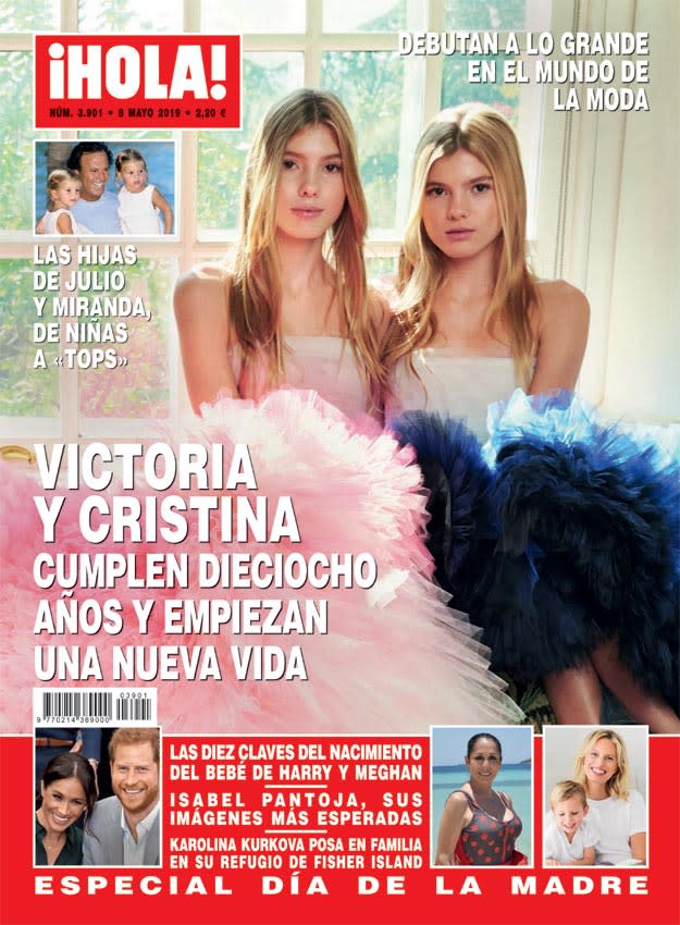 En ¡HOLA!: Victoria y Cristina, hijas de Julio Iglesias y Miranda, cumplen  18 años y comienzan una nueva vida