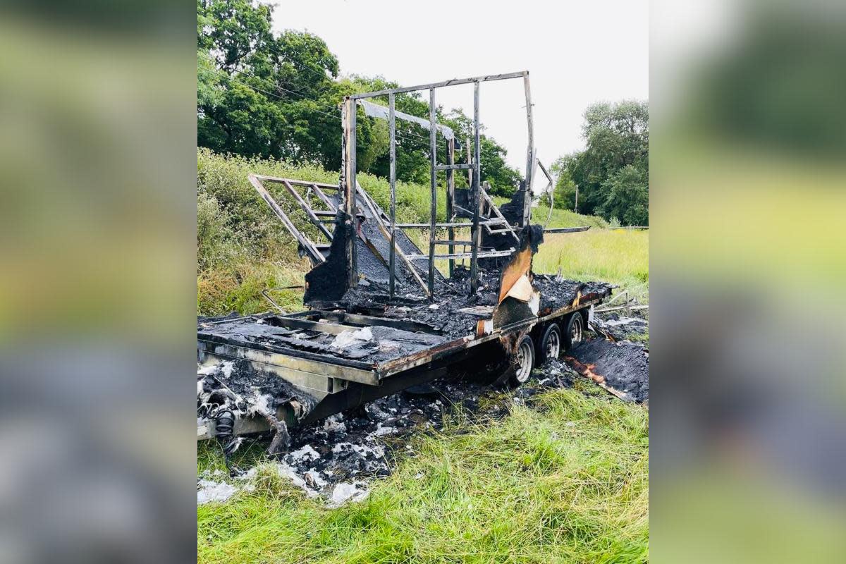 Fortunately no animals were harmed at this incident <i>(Image: Wiltshire Fire and Rescue)</i>