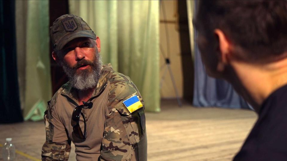 PHOTO: Andy Drueke, who was captured by Russian forces and rescued last year, is back in Ukraine to help with the war effort. (Kuba Kaminski/ABC News)