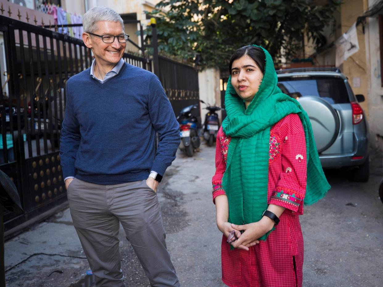 Tim Cook and Malala