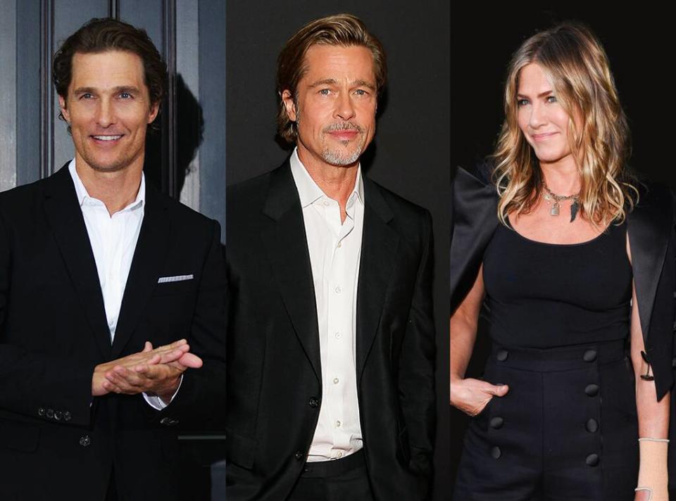 Matthew McConaughey, Brad Pitt, Jennifer Aniston