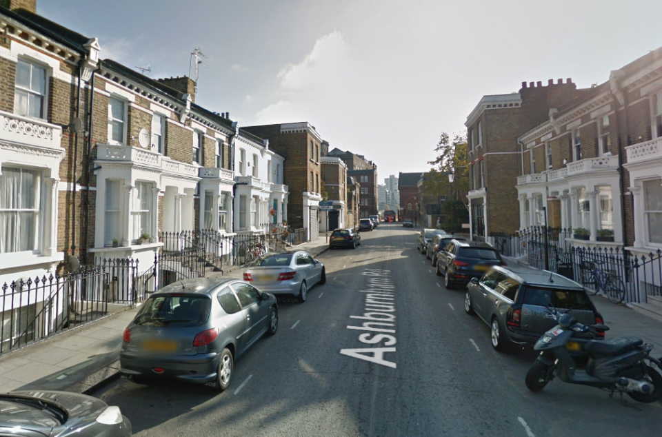 Officers were called to reports of a robbery in Ashburnham Road (Google Maps)