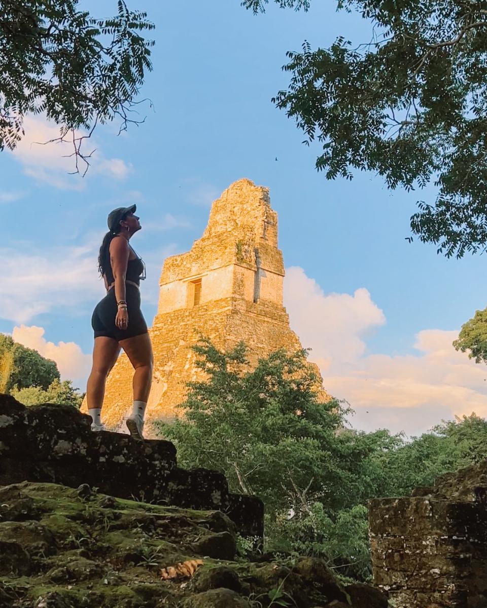 Kate Boardman at the Tikal National Park in Guatemala.