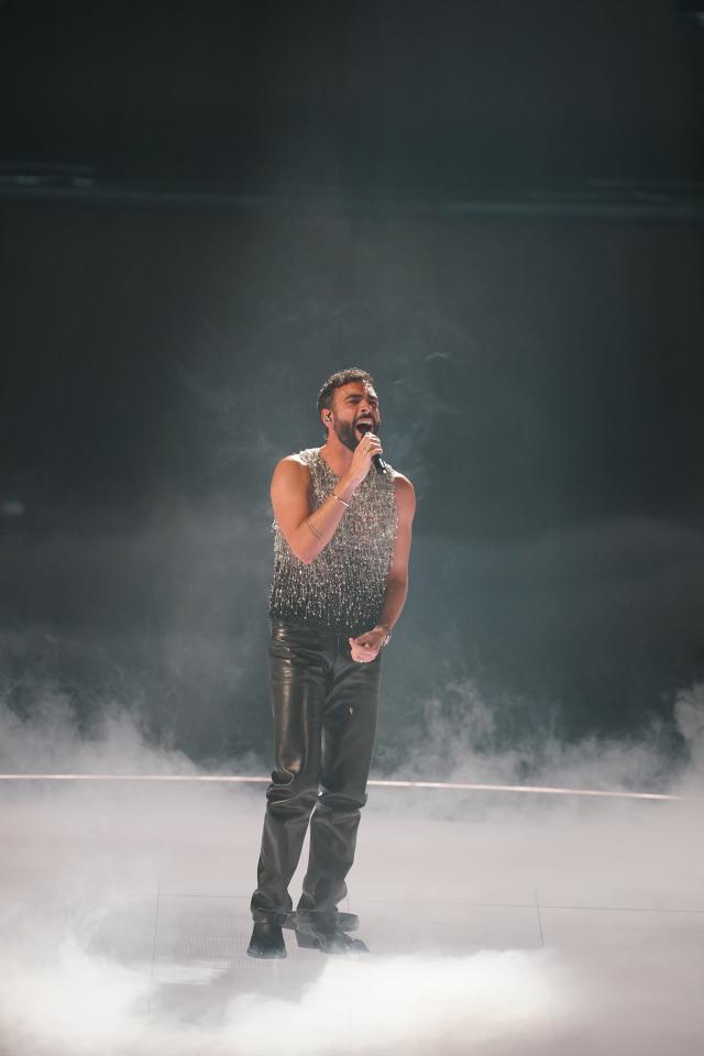 Marco Mengoni of Italy at the 2023 Eurovision Song Contest.