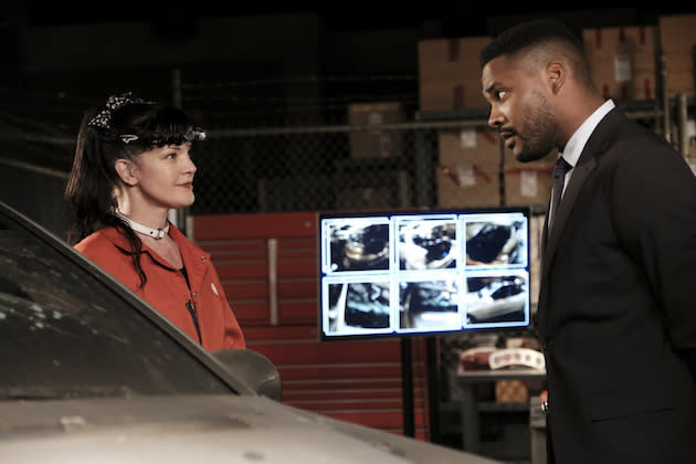 8. ABBY SCIUTO and CLAYTON REEVES, played by Pauley Perrette and Duane Henry