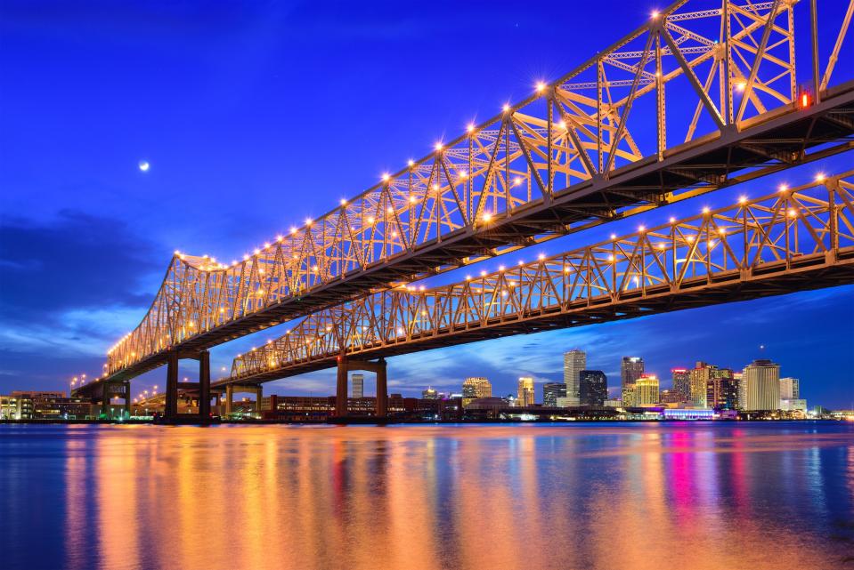 The Mississippi in New Orleans - Credit: AP