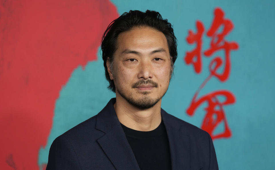 Takehiro Hira, a cast member in "Shogun," poses at the premiere of the FX limited series at The Academy Museum, Tuesday, Feb. 13, 2024, in Los Angeles. (AP Photo/Chris Pizzello)