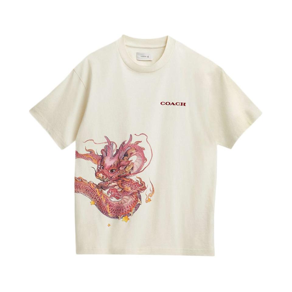 <p><a href="https://go.redirectingat.com?id=74968X1596630&url=https%3A%2F%2Fwww.coach.com%2Fproducts%2Fnew-year-t-shirt-with-dragon%2FCQ028-CRM.html%3Ffrp%3DCQ028%2BCRM%2B%2BS&sref=https%3A%2F%2Fwww.elle.com%2Ffashion%2Fshopping%2Fg46277802%2Fbest-lunar-new-year-fashion%2F" rel="nofollow noopener" target="_blank" data-ylk="slk:Shop Now;elm:context_link;itc:0;sec:content-canvas" class="link ">Shop Now</a></p><p>New Year T-Shirt With Dragon</p><p>coach.com</p><p>$150.00</p>