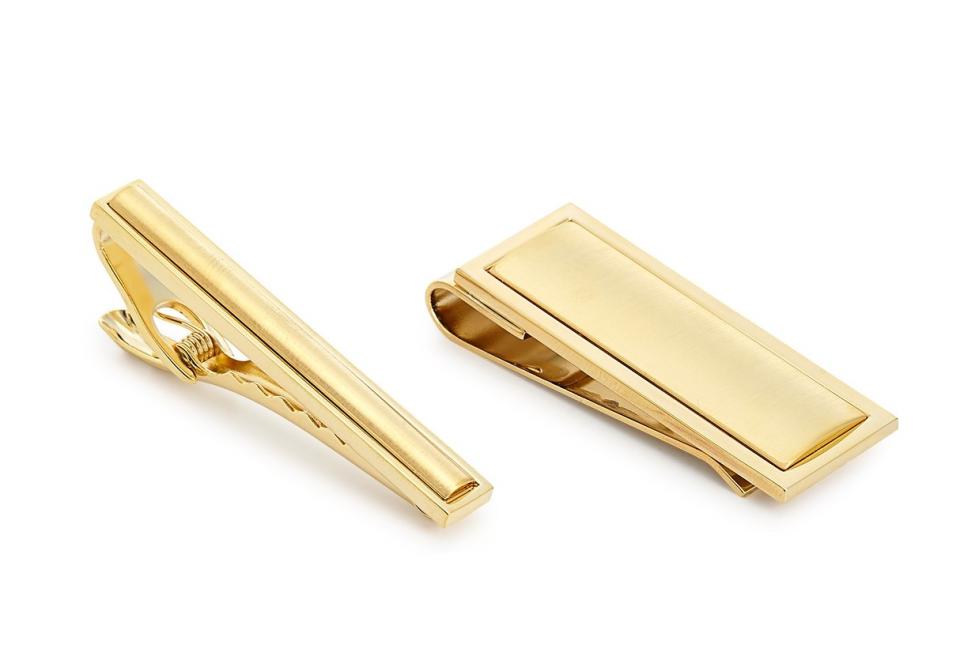 The Gift Men's Tie Bar and Money Clip Set (Photo: Macy's)