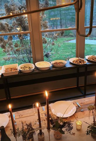 <p>Christina Perez/Instagram</p> Bobby Flay and Christina Pérez have Thanksgiving together