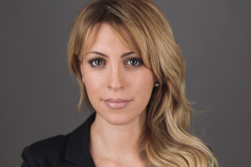 A headshot of anti-trafficking expert Laila Mickelwait, author of the book Takedown: Inside The Fight To Shut Down Pornhub For Child Abuse, Rape, And Sex Trafficking.