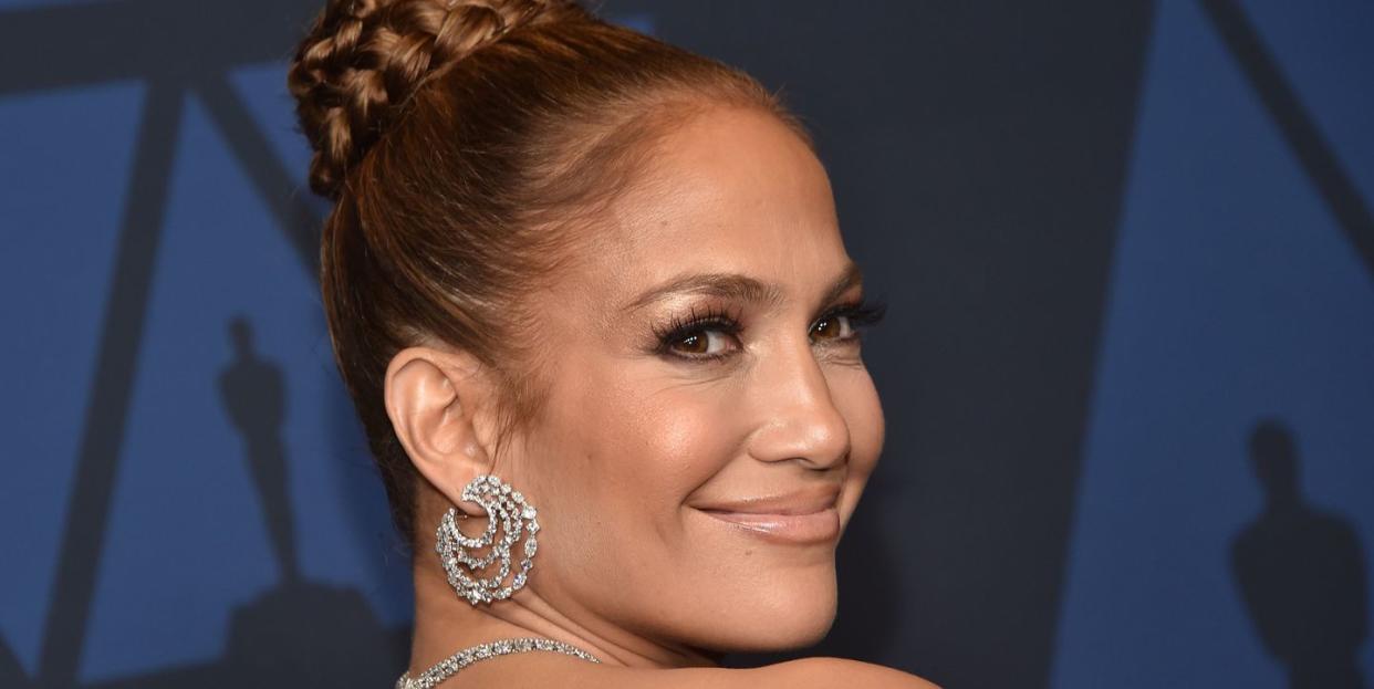 jennifer lopez ponytail hairstyle