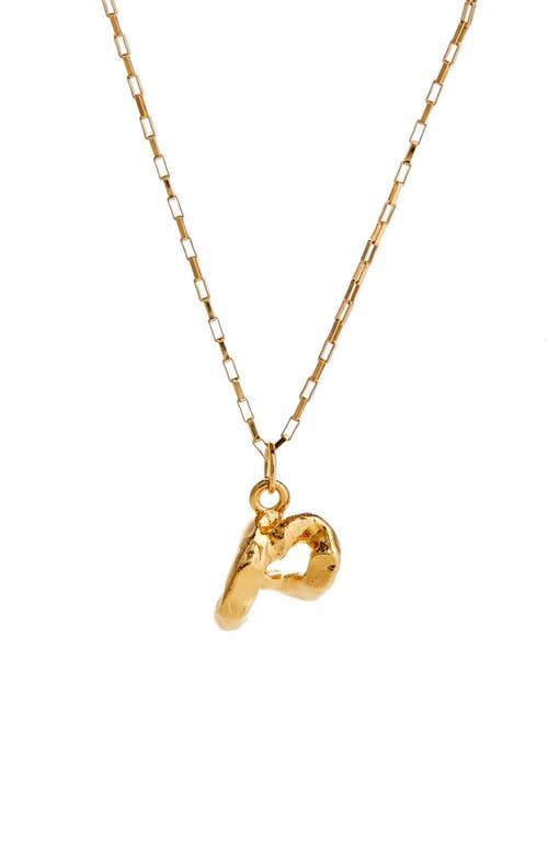 Alighieri Initial Pendant Necklace in Gold-P at Nordstrom