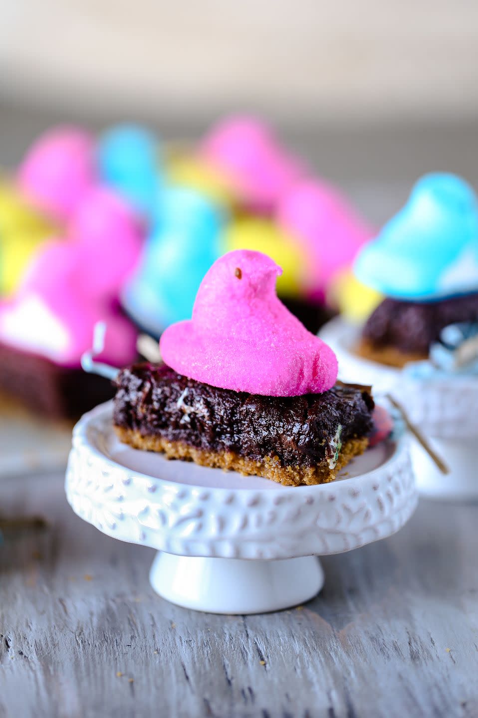 Peeps S'mores Brownies