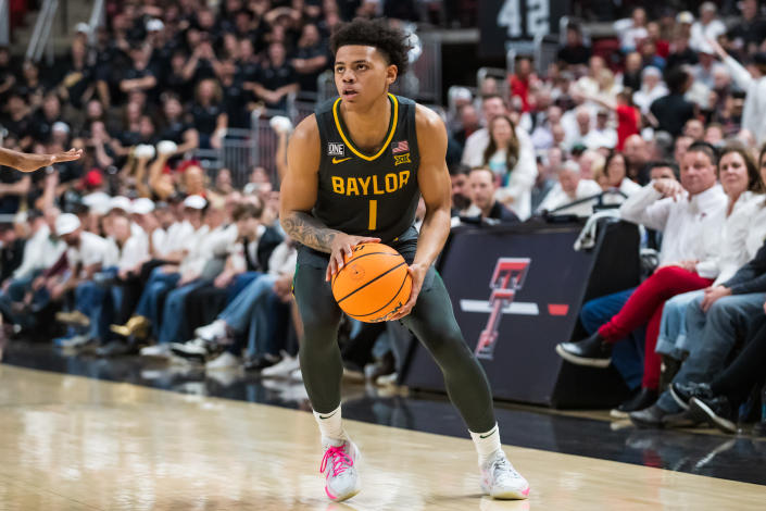 Guard Keyonte George and the Baylor Bears have won six in a row. (Photo by John E. Moore III/Getty Images)