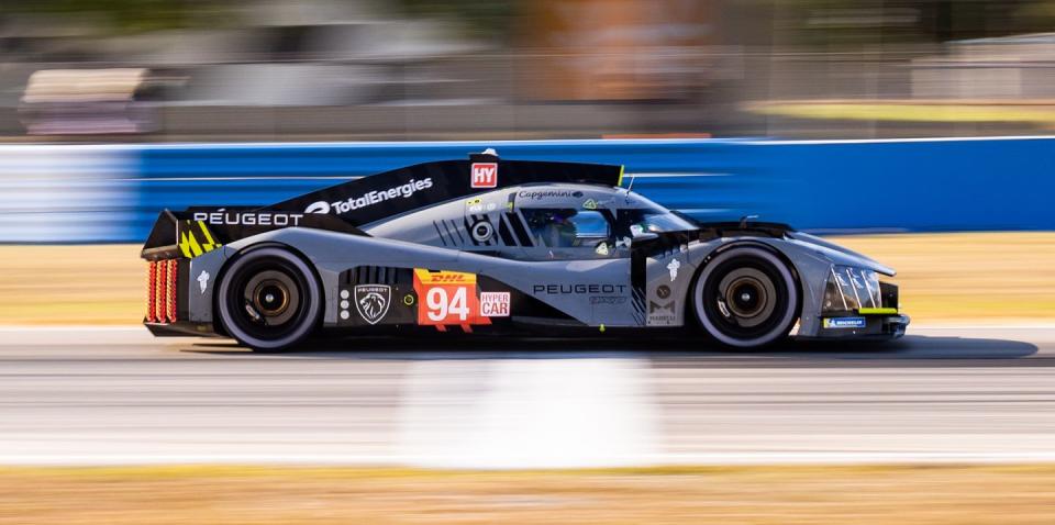 94 duval loic fra, menezes gustavo usa, muller nico swi, peugeot totalenergies, peugeot 9x8, action during the 1000 miles of sebring 2023, 1st round of the 2023 fia world endurance championship, from march 15 to 17, 2023 on the sebring international raceway in sebring, florida, usa photo joao filipe dppi