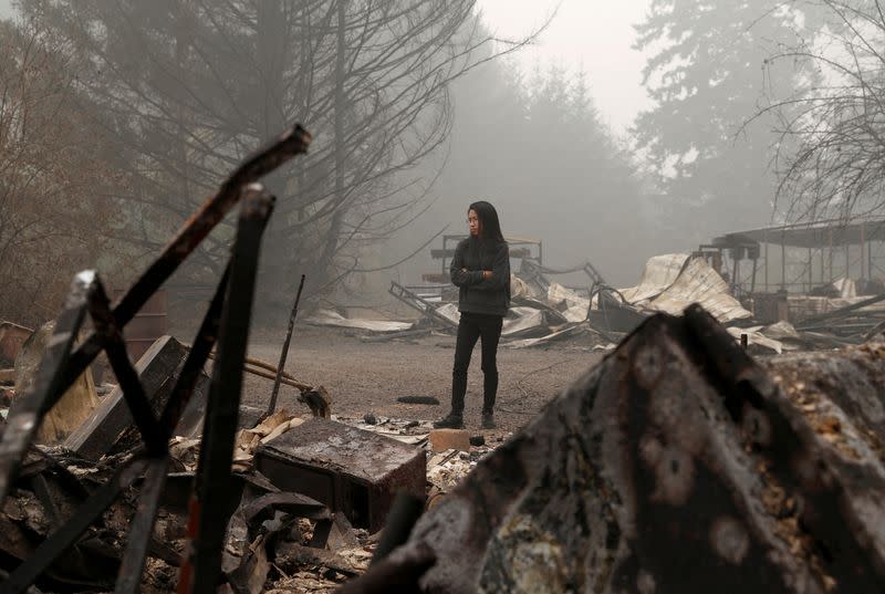 FILE PHOTO: Wildfires continue in Oregon