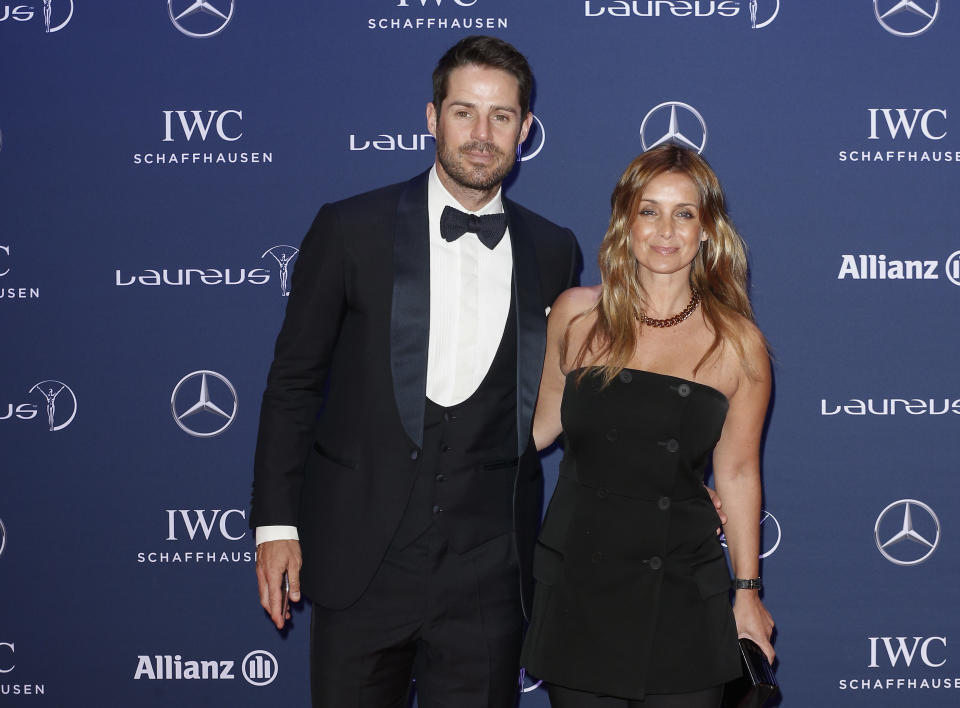 Jamie Redknapp and Louise Redknapp attend the Laureus World Sports Awards 2016 at the Messe Berlin on April 18, 2016 in Berlin, Germany. (Photo by Franziska Krug/Getty Images)