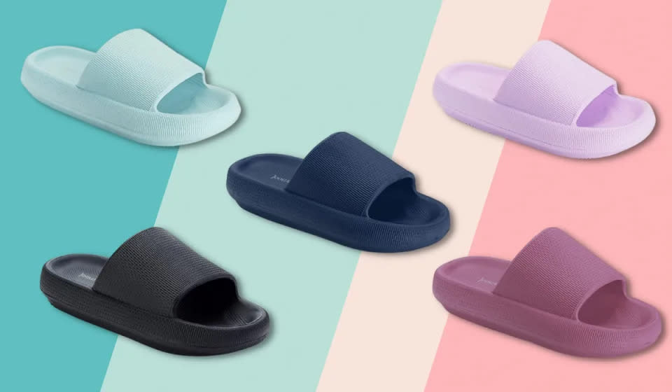 Estas chanclas acolchadas combinan a la perfección un diseño adorable con la comodidad. (Amazon)
