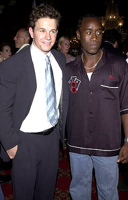 Mark Wahlberg and Don Cheadle at the New York premiere of 20th Century Fox's Planet Of The Apes