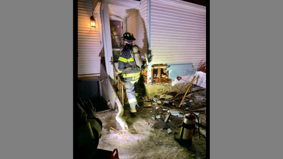 Seymour, Connecticut firefighters extinguished the blaze caused by the flamethrower.