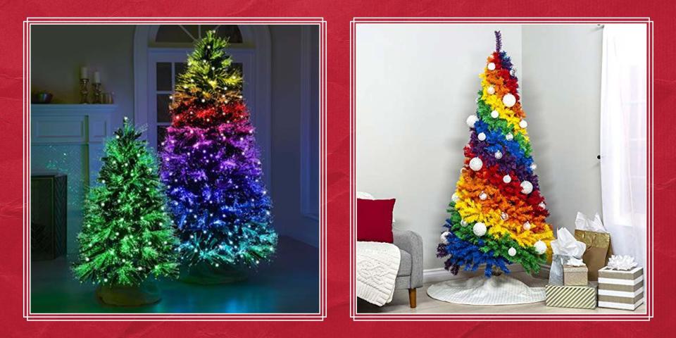 These Rainbow Christmas Trees Will Make Your Holiday so Much More Colorful
