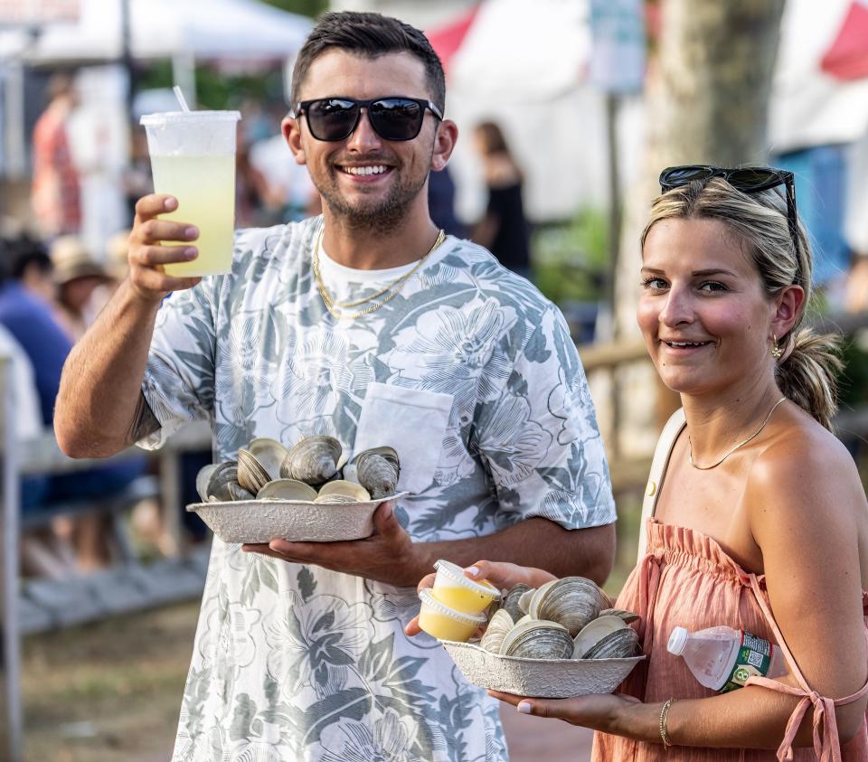 A scene from the 2022 Clam Fest in Highlands.