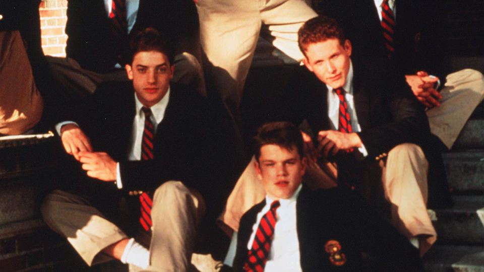 Brendan Frasier, Matt Damon and Cole Hauser in School Ties movie