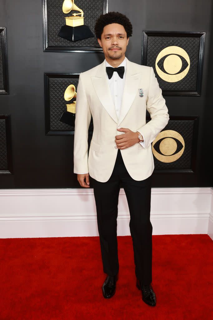 LOS ANGELES, CALIFORNIA - FEBRUARY 05: Host Trevor Noah attends the 65th GRAMMY Awards on February 05, 2023 in Los Angeles, California. (Photo by Matt Winkelmeyer/Getty Images for The Recording Academy)