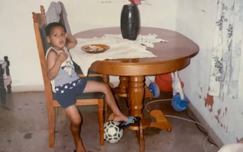 Fabinho as a child