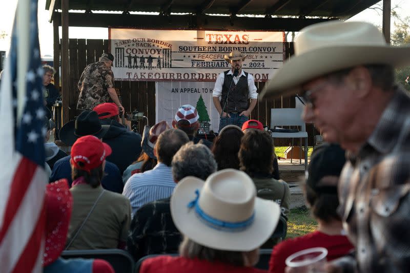 'Take Back Our Border' trucker convoy hosts rally in Dripping Springs, Texas