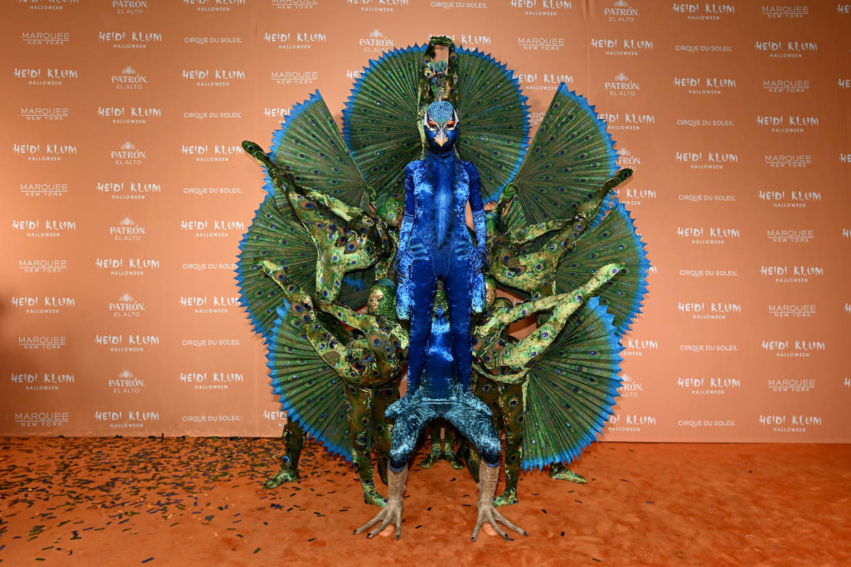 Heidi Klum and crew arrive to her 2023 party. (Noam Galai / Getty Images for Heidi Klum)