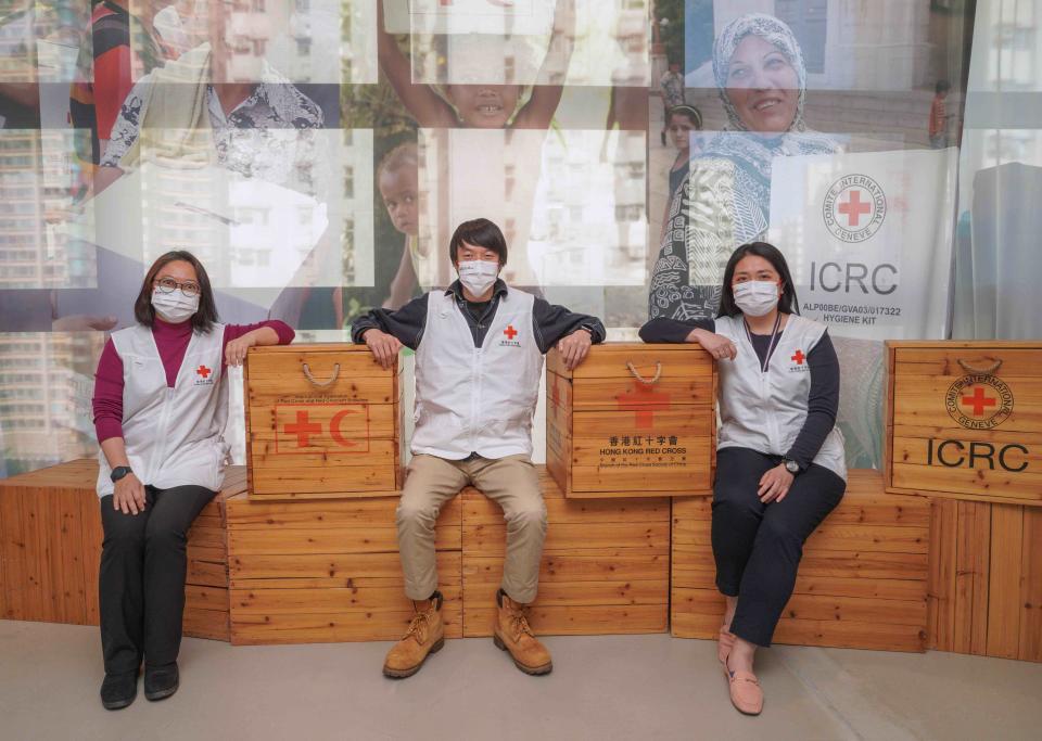 香港紅十字會代表Eleanor、Josh和Elaine，二月中到訪土耳其災區十日，了解人當地人道支援工作。
