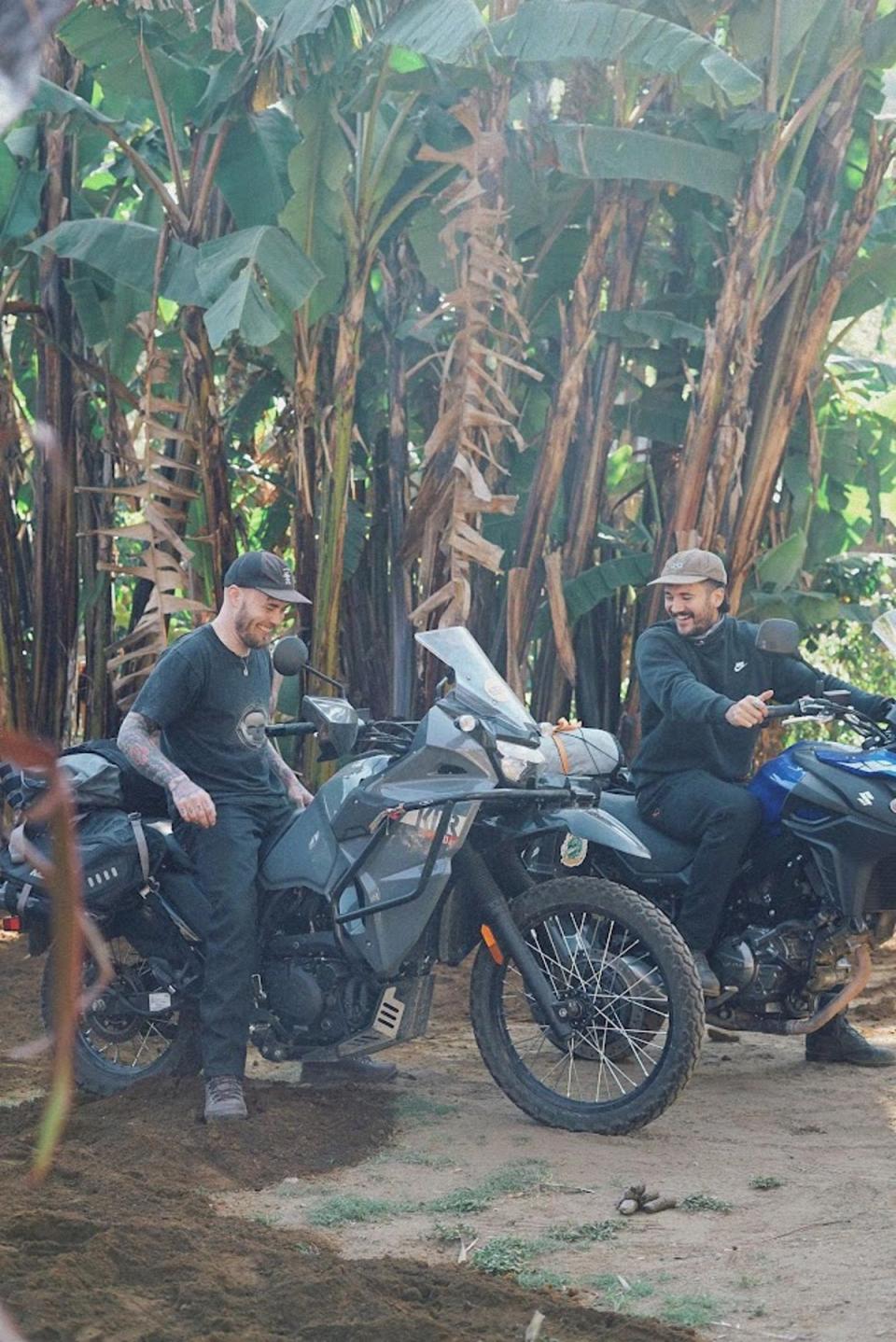 Luke Tarrant (right) with his friend and travelling partner Jack Aldred (Luke Tarrant)