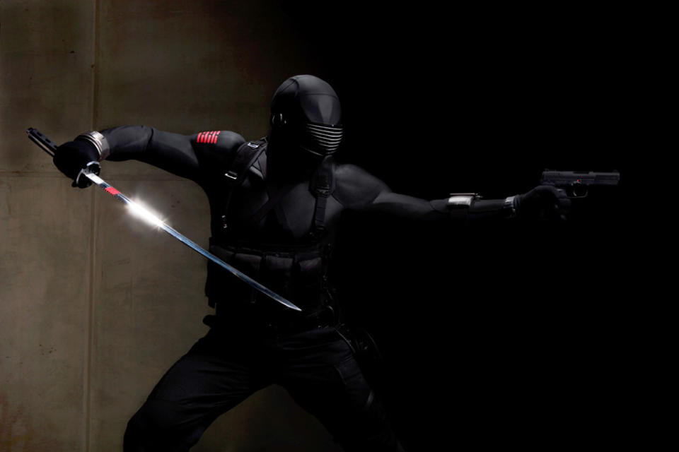 Ray Park Snake Eyes G.I. Joe: Rise of Cobra Production Stills Paramount 2009