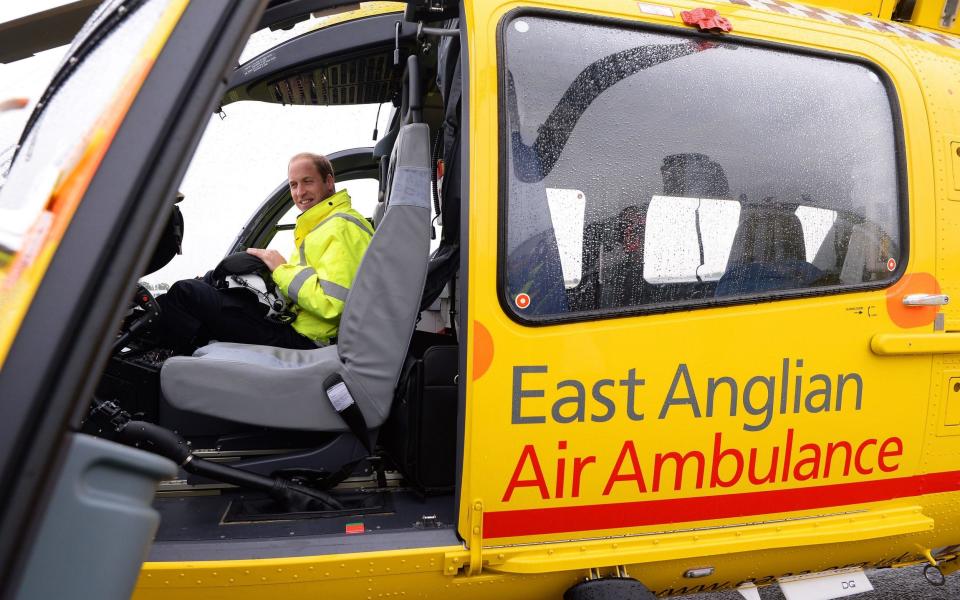 The Duke of Cambridge spent two years working for the East Anglian Air Ambulance - Stefan Rousseau/PA Wire