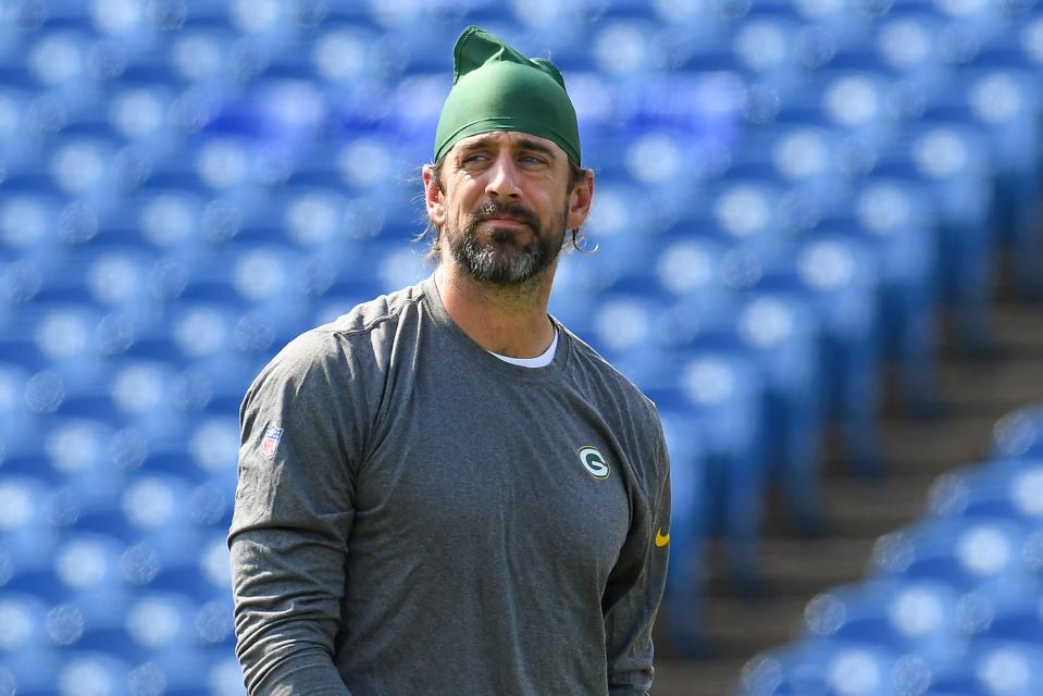 Green Bay Packers quarterback Aaron Rodgers.