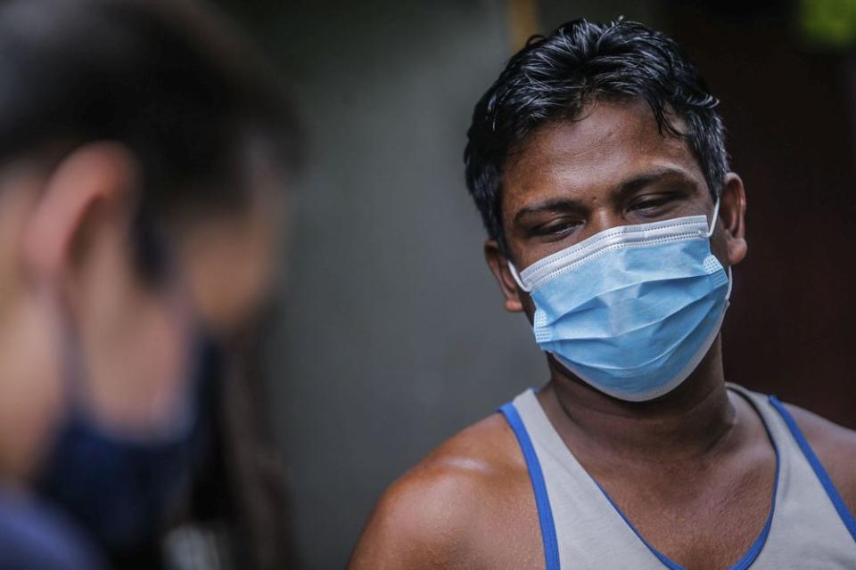 Ali Hussain speaks to Malay Mail during an interview at a Rohingya settlement in Bandar Baru Sentul, Kuala Lumpur June 13, 2021. — Picture Hari Anggara