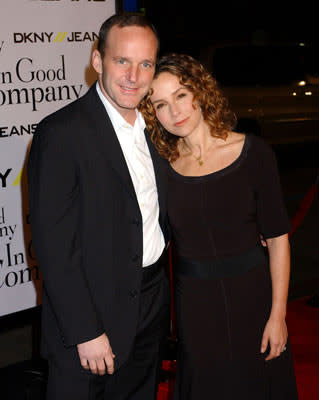 Clark Gregg and Jennifer Grey at the Hollywood premiere of Universal Pictures' In Good Company