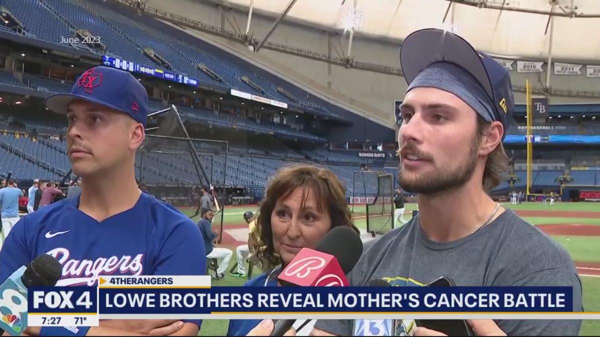 Lowe brothers' mother will miss wild card series for cancer treatment