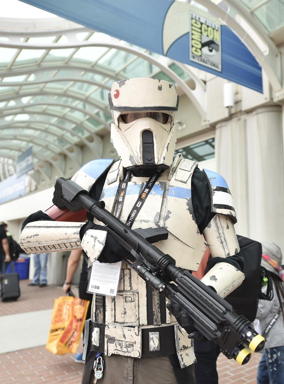 A Star Wars cosplayer