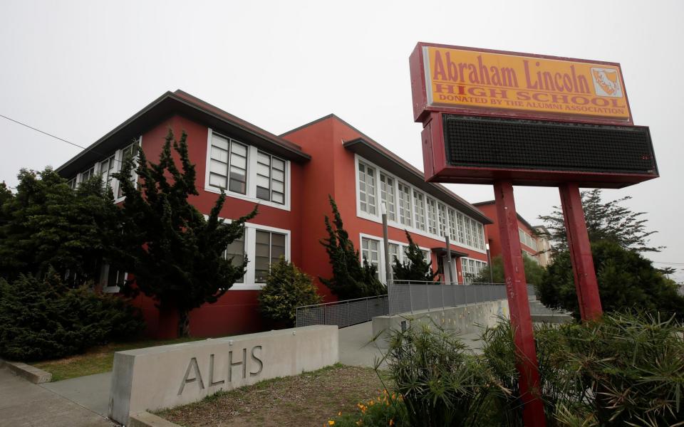 Abraham Lincoln High School in San Francisco - Jeff Chiu/AP Photo