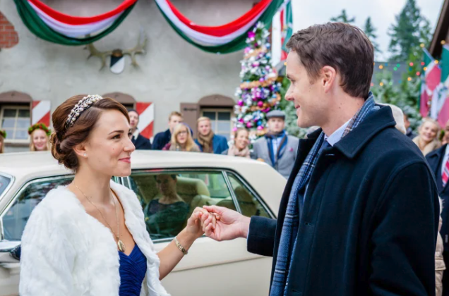 briana evigan and paul campbell in once upon a holiday