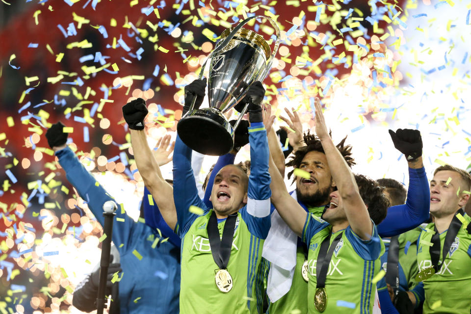 The Seattle Sounders won MLS Cup on Toronto FC’s home turn in 2016. A rematch is possible in 2017. (Getty)