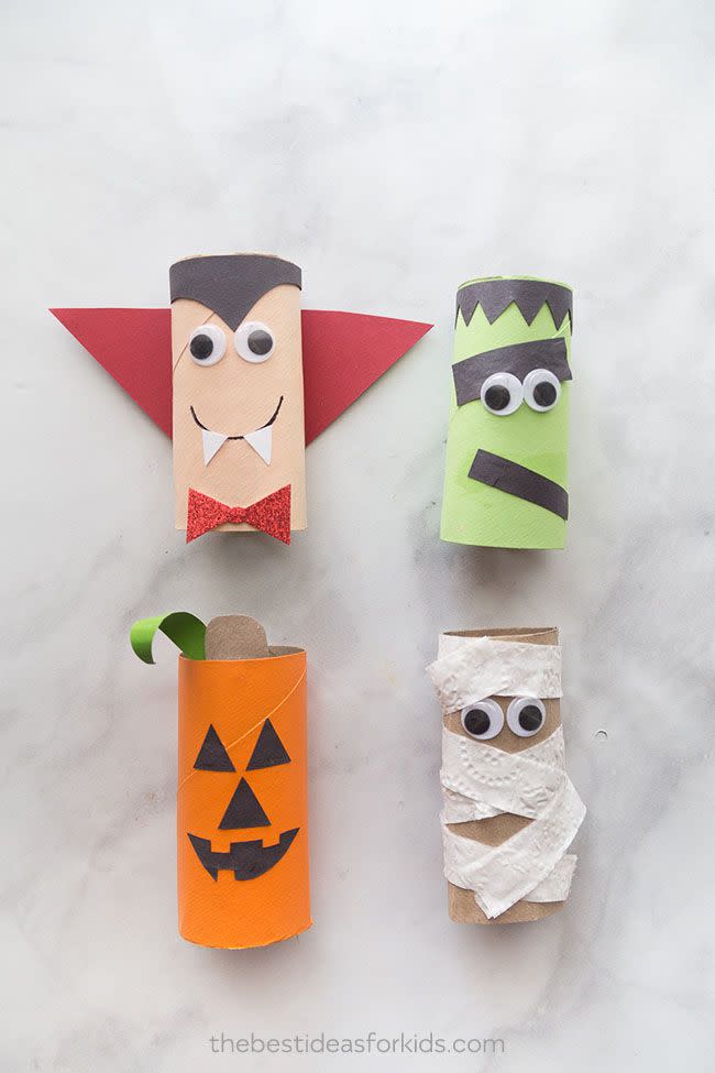 13) Halloween Toilet Paper Roll Crafts