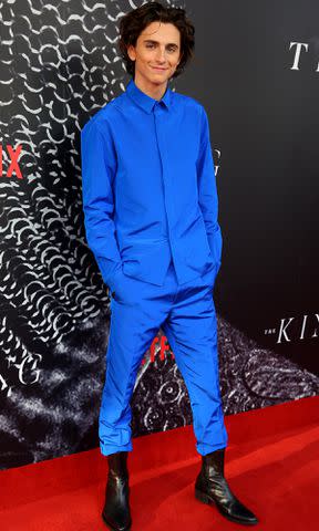 <p>Don Arnold/WireImage</p> Timothee Chalamet attends the Australian premiere of THE KING at Ritz Cinema on October 10, 2019.