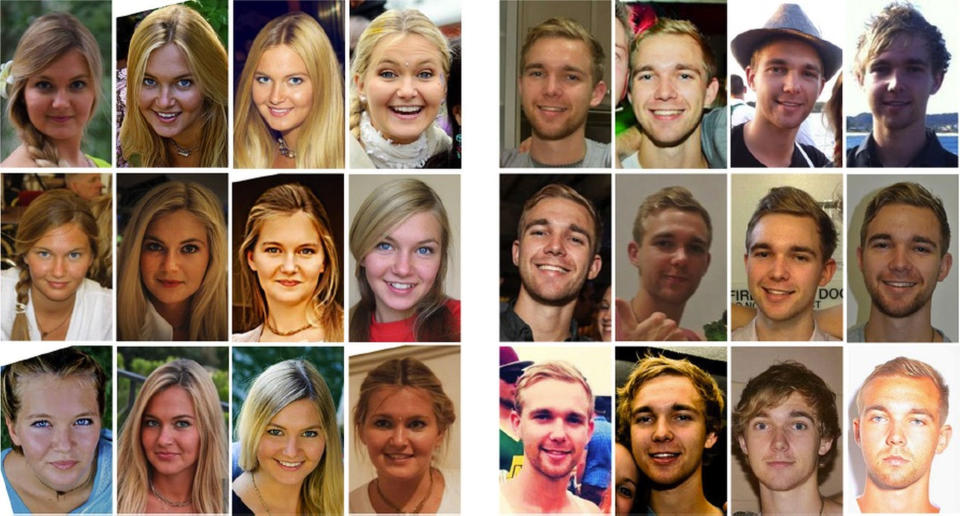 Each of the students selected 12 photos of themselves for the experiment. <cite>White, D., <i>et al</i>. Cognitive Research: Principles and Implications (2017)</cite>