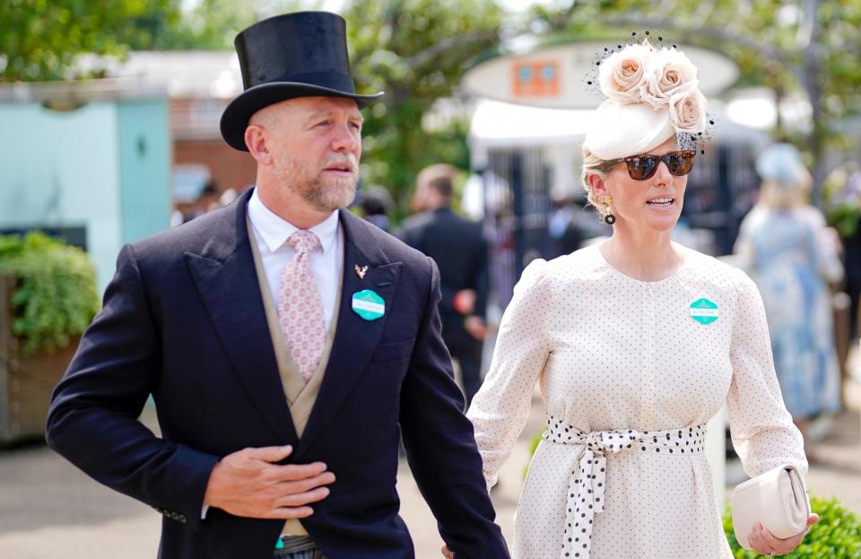 Zara Tindall arrives with husband Mike  - Alan Crowhurst/Getty Images