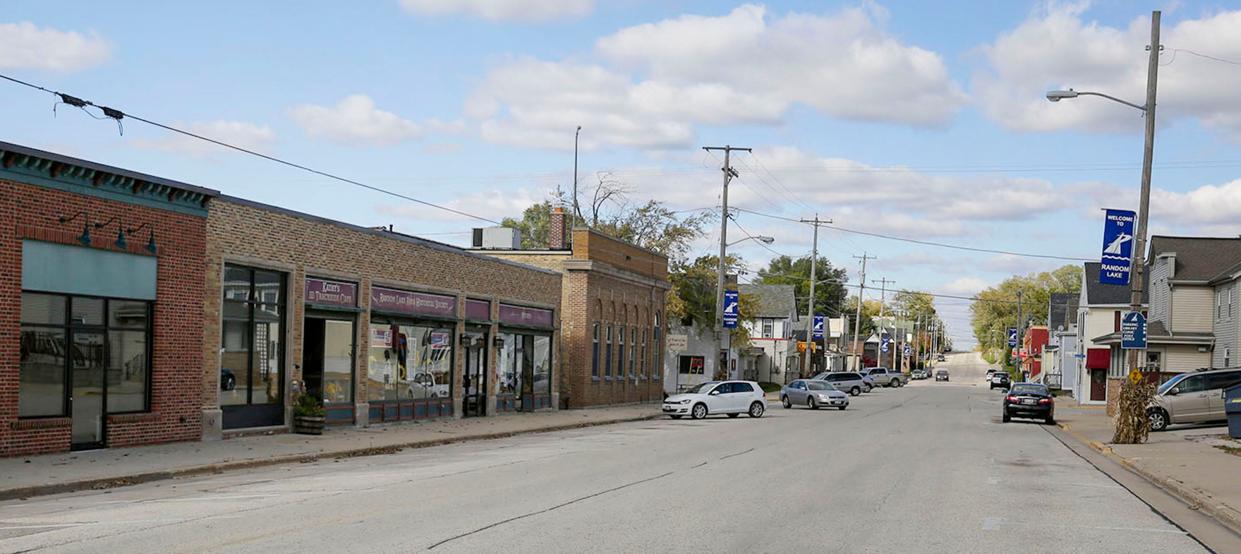 FILE - Downtown Random Lake, Wis. as seen Tuesday, October 23, 2018, in Random Lake, Wis.